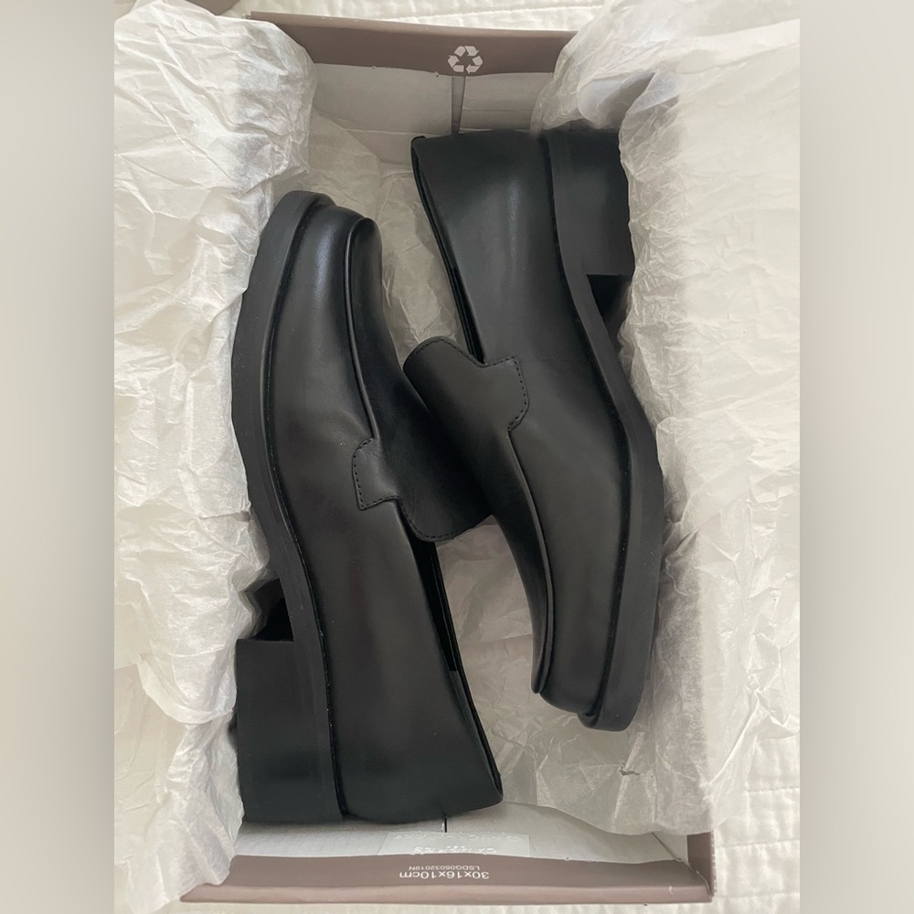 NIB FRANCO SARTO BOCCA LOAFER BLACK SIZE 7